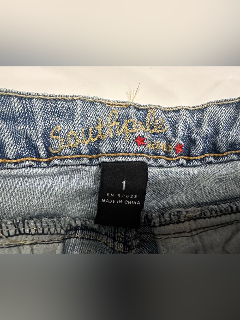 VTG South Pole Y2K Low Rise Pintuck Flare Jeans Size 1 [21] - Picture 2 of 7